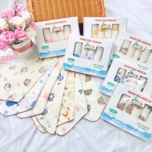 Hộp 6 Chiếc Khăn Sữa Muslin JUBON