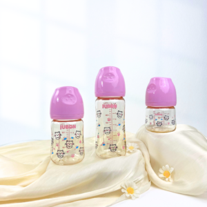 Bình sữa PPSU Premium JUBON – Phiên bản Forest Season 2025 - Mèo Con