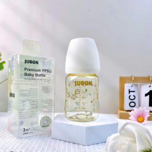 Bình sữa PPSU Premium JUBON – Phiên bản Forest Season 2025 - Huơu Trắng