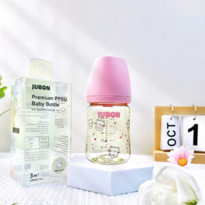Bình sữa PPSU Premium JUBON – Phiên bản Forest Season 2025 - Mèo Con