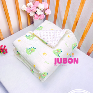 Chăn bông muslin JUBON – Ấm áp, an toàn, mềm mịn cho bé yêu