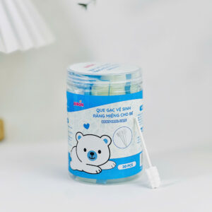 Que Gạc Vệ Sinh Răng Miệng Rơ Lưỡi JUBON Cho Bé - Hộp 30 Que Đóng Gói Vô Trùng